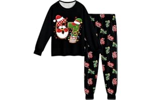 Kids 67 Meme Christmas Idea Outfits Girls Boys Funny 67 Shirt and Pants Set Long Sleeve Christmas Shirts 2 Piece Sets