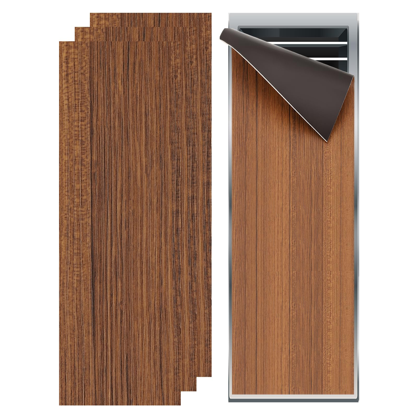 PATIKIL 12"x4" Magnetic Vent Cover, 3 Pack Floor Wall Air Registers Cover High Strength Magnetic Vent Blocker for Home RV HVAC Fireplace Furnace, Wood Grain Color