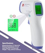 TPZ The Packaging Zone No Touch Infrared Forehead Thermometer view 4