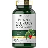Carlyle Plant Sterols 1200 mg | 240 Ultra Potent Softgel Capsules | Non-GMO and Gluten Free Supplement | with Beta Sitosterol