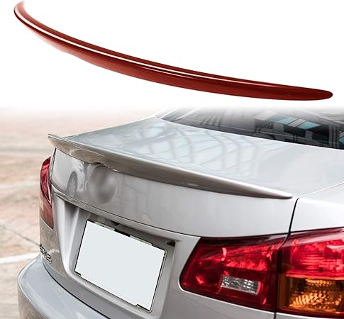 Amazon 純正色塗装済 Abs製 トランクスポイラー レクサス用 Is250 Is350 2代目用 Oeタイプ 外装 エアロ パーツ リアスポイラー 両面テープ取付 カラーコード 3r1 レッドマイカクリスタルシャイン 車 バイク 車 バイク