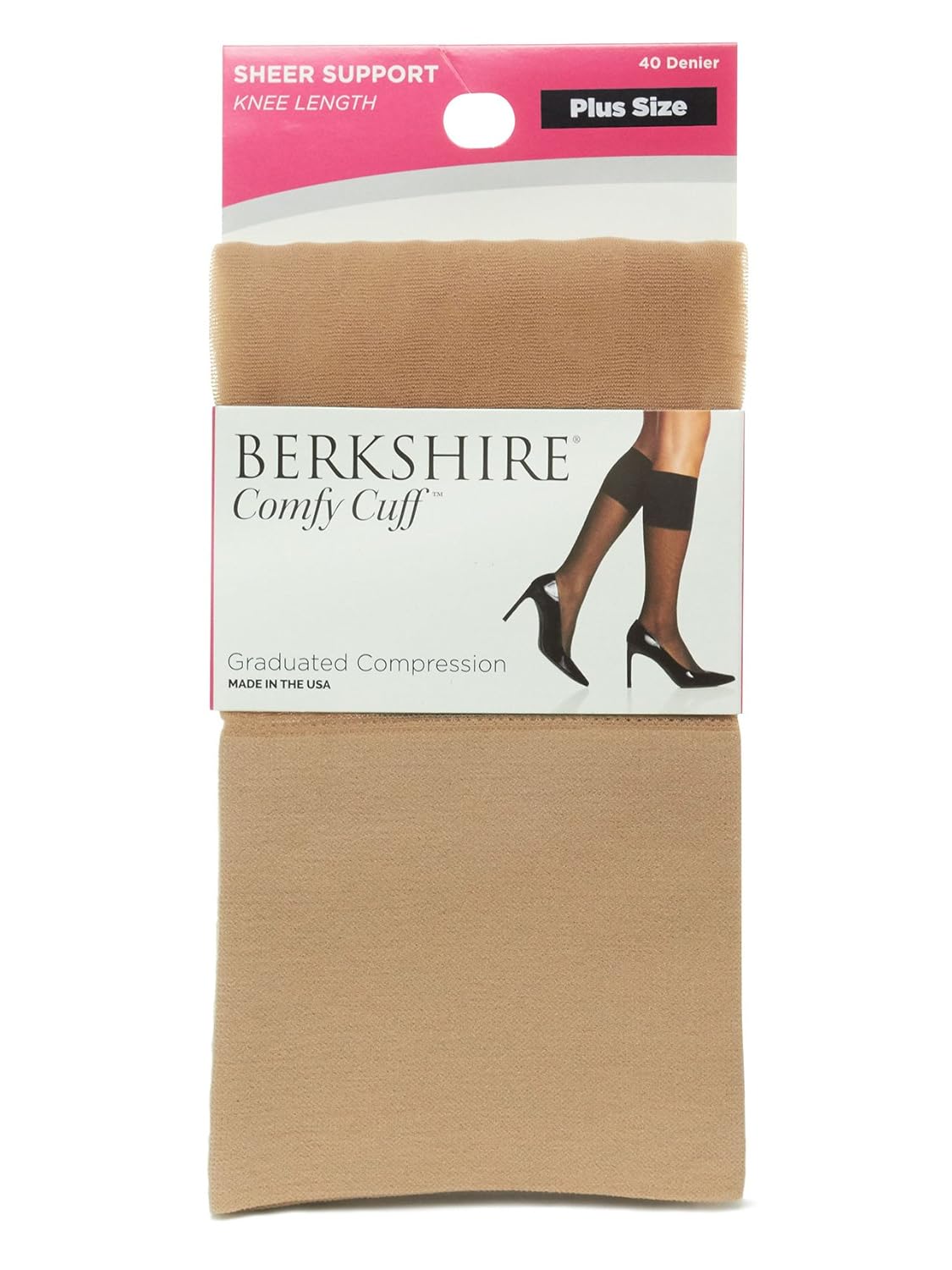 Berkshire Womens Plus Size Queen Sheer Graduated Compression Trouser