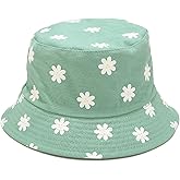 Mashiaoyi Unisex Print Double-Side-Wear Reversible Bucket Hat