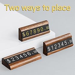 10 Sets Price Tag Cube, Price Display Stand, Number
