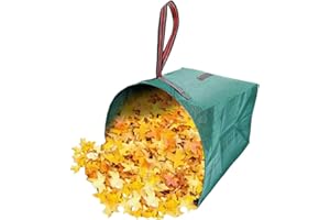 RISETEX Leaf Collector, Large Yard Dustpan-Type Lawn and Leaf Bags, 53-Gallon Reusable Garden Bags for Leaves, Debris, Grass, Clippings, Lawn Trash