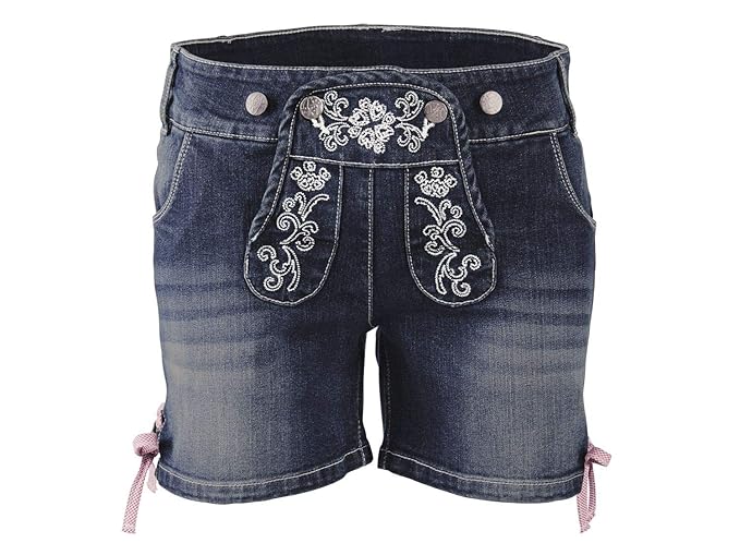 Esmara Damen Trachtenhose Short Jeans - Ideal für's Oktoberwest Wiesn aus Baumwolle Stoff für Frauen