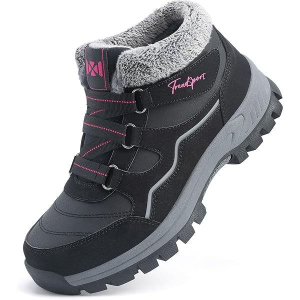 Slip On Snow Boots Women's Fuzzy Ankle Boots For Women Winter Warm