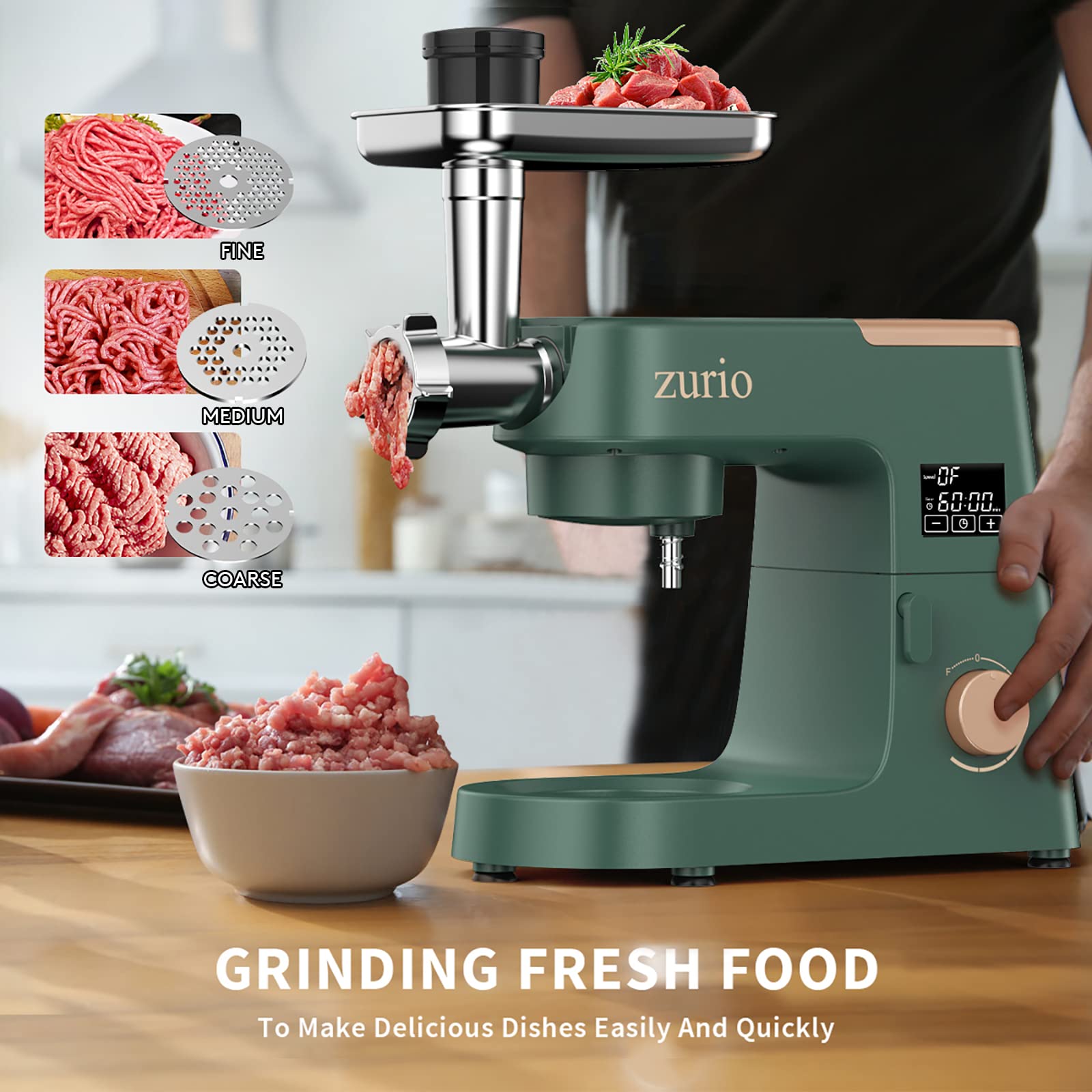 Stand Mixer, [2022 Ver] Updated Fermentation Dough Mixer 6+F, 5IN1 Multifunctional Household