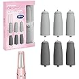 IRILEKI 6 Pcs Pedicures Replacement Heads for Flawless Pedi, Electric Tool Foot File, Electric Callus Remover Pedi Replacemen