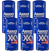Arrid XX Extra Extra Dry Solid Antiperspirant Deodorant, Regular, 2.6 oz. (Pack of 6)