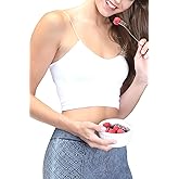 NIKIBIKI Women Seamless Spaghetti Strap Crop Top Cami, Made in U.S.A, One Size