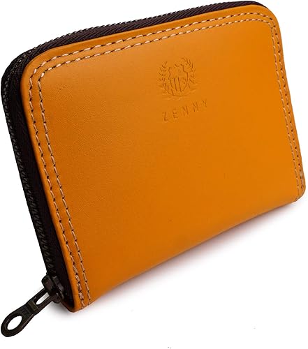 Amazon 銭入屋 本革 小銭入れ コインケース メンズ ラウンドファスナー アローレザー イエロー バッグ スーツケース