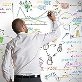 New Lifetree Peel and Stick Dry Erase Message Board Decal/Wall Sticker with a Black Pen--(White,17.7-by-78.7-Inch)