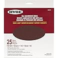 Hyde Round Abrasive Sanding Disc, 9" 150 Grit, 25 Pack fits Hyde Radial Sander