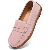 BEAUSEEN Women's Penny Loafers Slip-On - Lightweight Breathable Suede Driving Moccasins,Cute Business Casual Dress Shoes for Work & Travel