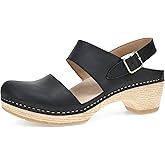 Dansko Lucia Closed-Toe Sandals for Women - Linings from Recycled Materials and Leather for Breathability- Lightweight Rubber Outsole for Long-Lasting Wear