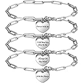 Tondiamo 4 Pack Urn Bracelet for Ashes of Loved Ones Memorial Urn Bracelet Cremation Jewelry for Ashes Stainless Steel Adjustable up to 8.5 Inches Cremation Keepsake Jewelry for Women Men Pet, Silvery