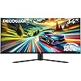 Deco Gear 34" 3440x1440 21:9 Ultrawide Curved Monitor, 180Hz, HDR10, 4000:1 Contrast Ratio, 99% sRGB, 16.7 Million Colors, Adaptive Sync, Blue Light Reduction