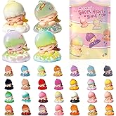 B.Duck Blind Box Figure: Sweet Heart Time Series Cute Mini Collectible Toys 4 Figures Per Box Random Style Action Figure Cute Mystery Bag for Desk Decor DIY Gifts for Teens and Adults