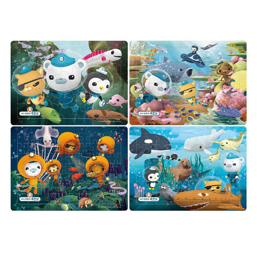 Octonauts 4 in a Box Puzzles (BigBag Case Puzzle) 38, 48, 60, 70 Pcs