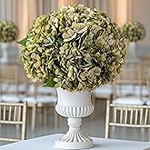 Bailikang 10PCS Fake Hydrangea Artificial Flowers Hydrangea Bouquet for Home Wedding Bridal Bouquet Office Party Table Centerpiece DIY Floral Decor (Autumn Green)