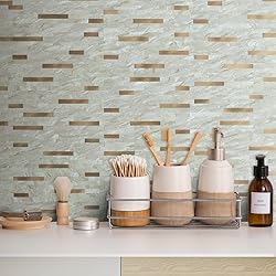 AULIGET 2 Sheets Faux Stone Peel and Stick