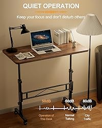 Small Standing Desk Adjustable Height, Mobile Stand