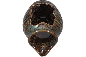 KAILIKETIY Vintage Ceramic Landscape Jar with Flowing Water Fountain Indoor Tabletop Circulating Fountain Decor