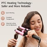 DazSpirit 3 Barrel Hair Waver 22 mm with 2 Temperature Controls Ceramic Coating view 3