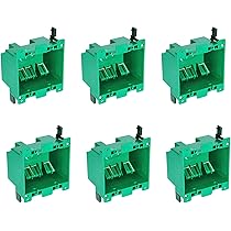 5pcs Single Gang Electrical Power Outlet Box, 4.25x2.24x2.67