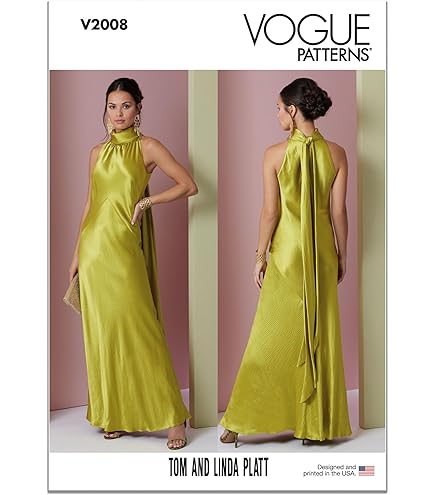 Amazon.com: Vogue Misses' Criss-Cross Halter Dress Sewing Pattern Kit,  Design Code V1883, Sizes 14-16-18-20-22 : Arts, Crafts & Sewing