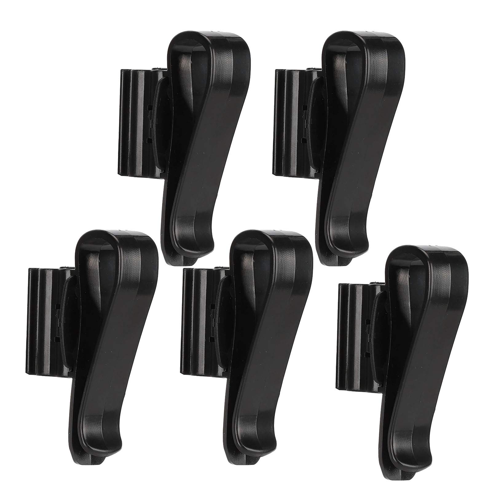 Pssopp 5Pcs/Set Plastic Fish Tank Water Pipe Clamp - Black, Movable Clip Design - For Freshwater Fish Aquarium
