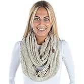 Funky Junque Infinity Scarf for Women – Oversized Chunky Winter Scarf, Colorful Fall Scarves, Soft Sweater Wrap Cozy Style