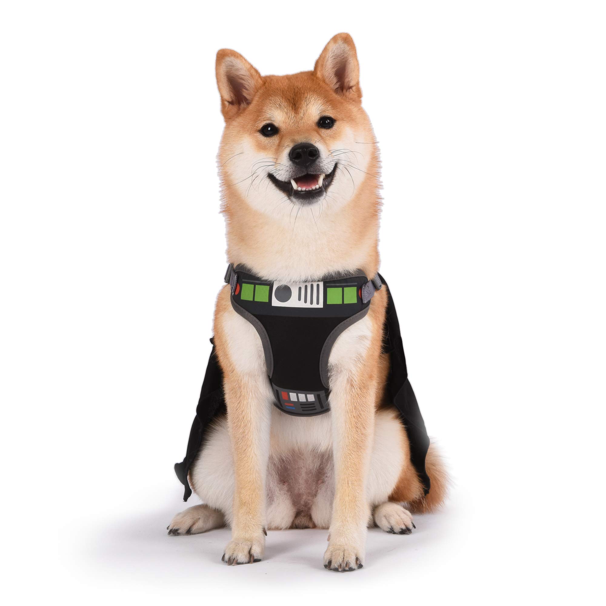 Darth Vader Cosplay Dog Harness, Medium - No Pull Black Star Wars Pet Costume