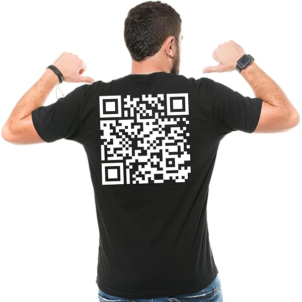 T-Shirt Qr Code Fxck-You Humorous - Message Caché Drôle Unisexe Homme Femme
