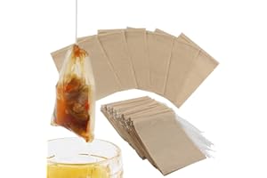 Disposable Tea Bags, 300PCS/600PCS Loose Leaf Tea Bag with Drawstring, Unbleached Empty Tea Infuserfor for Loose Tea Coffee