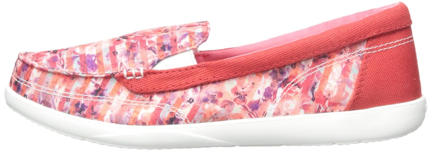crocs women's walu ii striped floral loafers