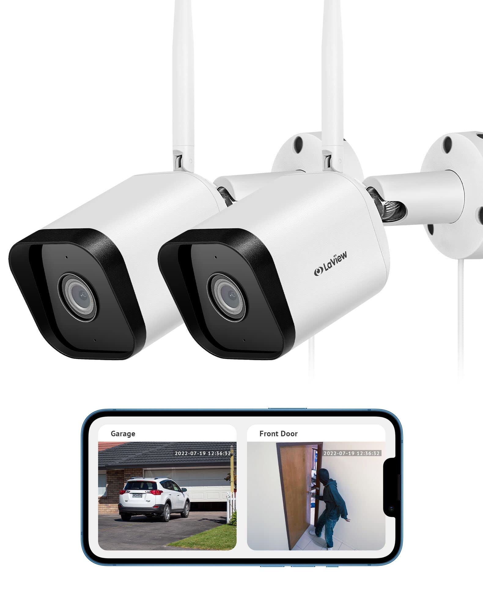 LaView Outdoor Security Cameras 1080P HD,Cameras for Home