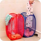 JJ PRIME Foldable Pop Up Mesh Laundry Basket Bag Hamper Toy Storage Tidy view 5