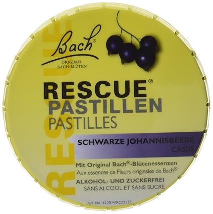 Bach Original Rescue Pastillen schwarz Johannisb. 50 g