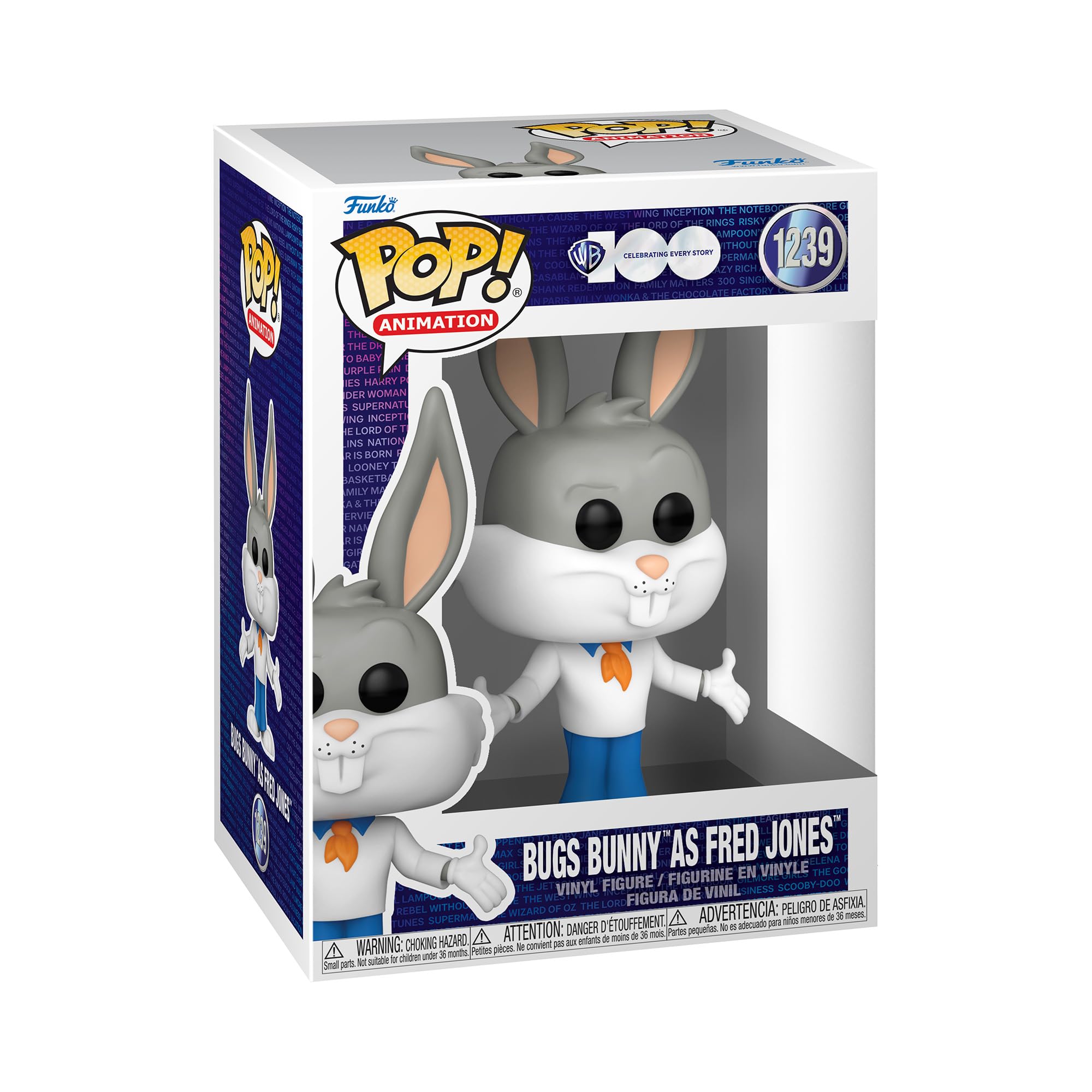 Funko POP! Animation: HB - Bugs Bunny As Fred - Looney Tunes - Collectable Vinyl Figure - Gift Idea - Official Merchandise - Toys for Kids & Adults - TV Fans - Model Figure for Collectors and Display