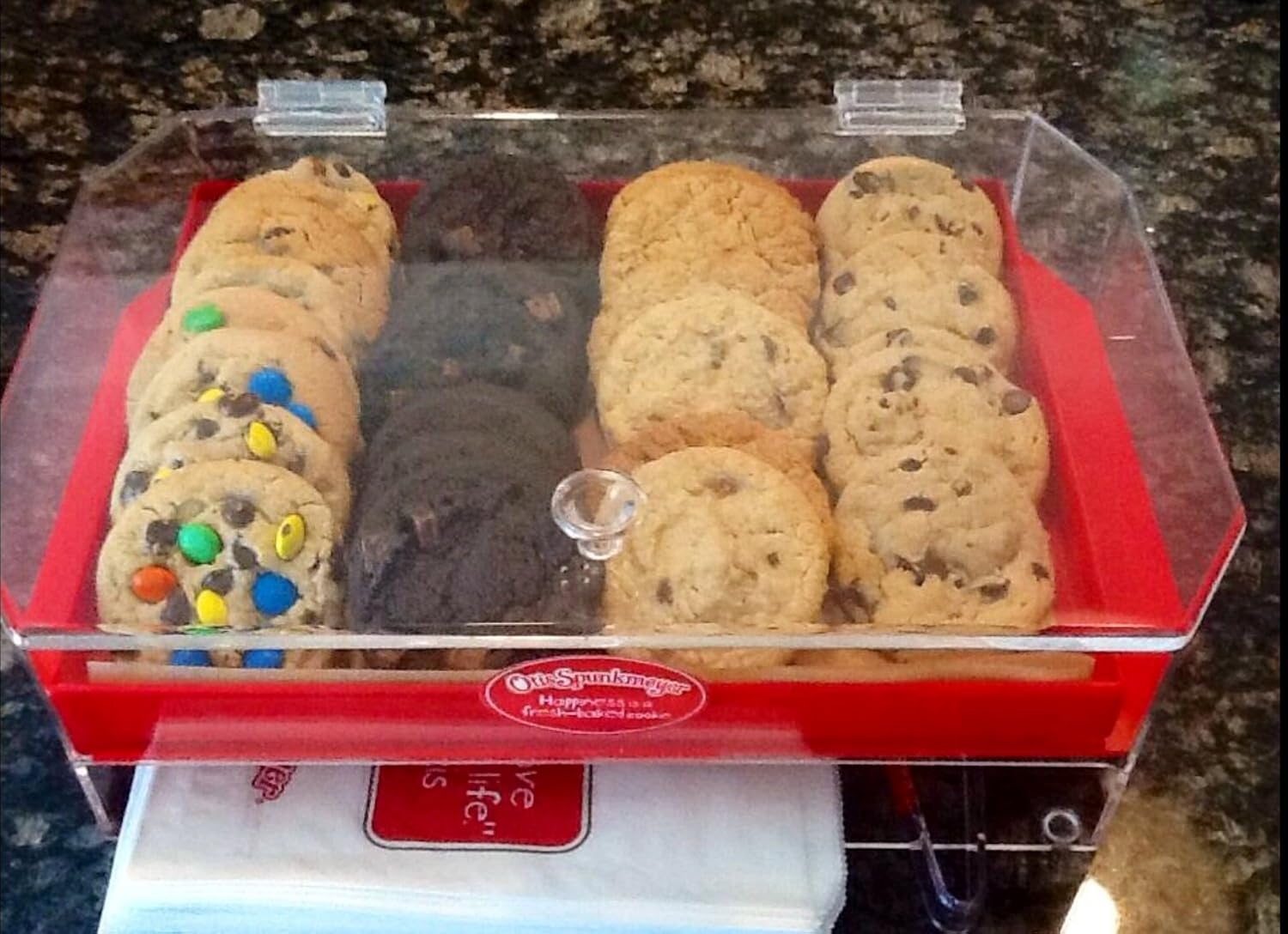 NEW Otis Spunkmeyer Acrylic Cookie Brownie Muffin Dessert Display Case