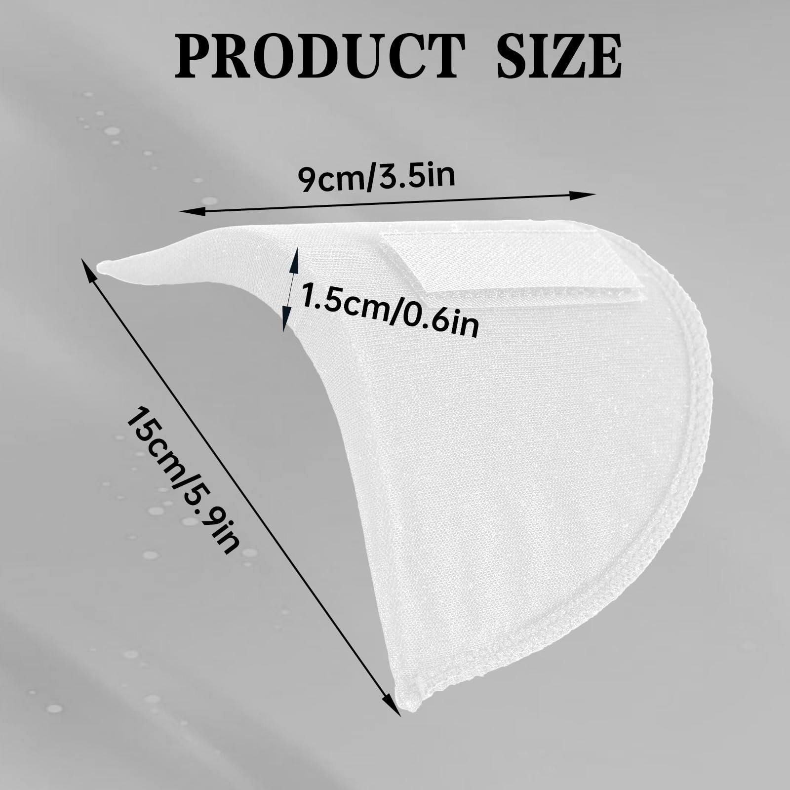 2 Pairs Set-in Shoulder Pads Thickness 1.5cm Breathable Sponge Pads Shoulder Enhancer Sewing Supplies for Women Men Sloping High Low Shoulders Blazer Suit T-Shirt (Black+White)