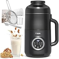 10-in-1 Nut Milk Maker, 40oz Blender Homemade Almond, Oat, Soy, Coconut milk, Juice & Soup, Electric Bean Milk Machine with D