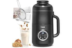 10-in-1 Nut Milk Maker, 40oz Blender Homemade Almond, Oat, Soy, Coconut milk, Juice & Soup, Electric Bean Milk Machine with D