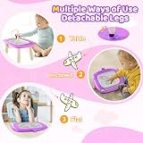 Kikidex Magnetic Drawing Board 8.7in for 1 3 Year Old Purple view 4