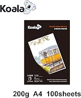 Koala Double Sided Glossy Laser Photo Paper A4 200gsm 100 Sheets view 2
