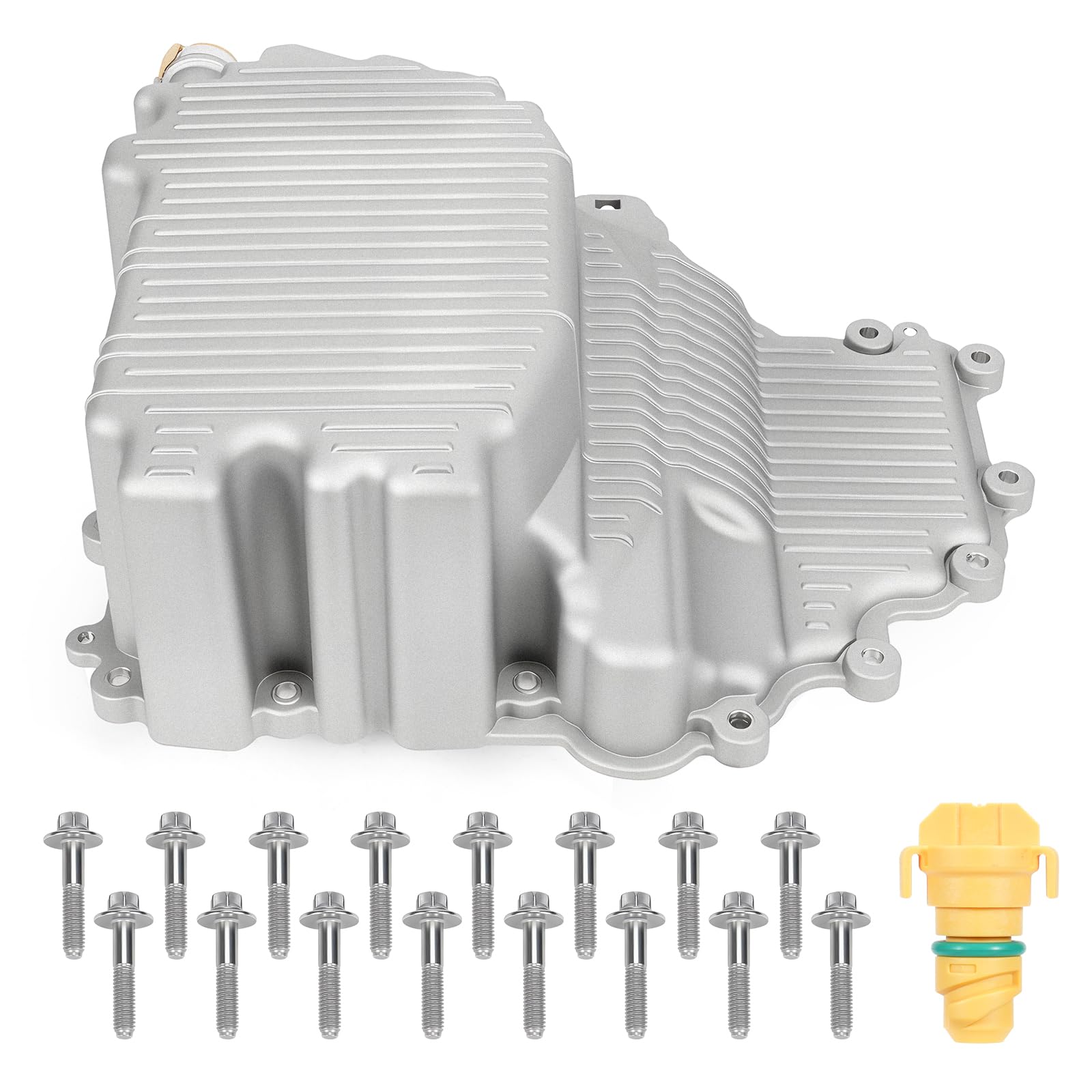 Photo 1 of Aumzong Enhanced Aluminum Engine Oil Pan with Bolt Fits for 2017-2019 Ford F150, 2018-2019 Expedition, 2018 Lincoln Navigator 3.3L 3.5L, Replaces HL3Z-6675-A