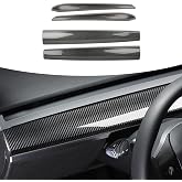 Dash Wrap Door Trim Panel for Tesla Model 3 Model Y Accessories 2020 2021 2022 2023 ABS Carbon Fiber Dashboard Cover Wrap