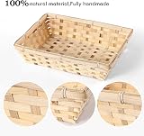 Wickerfield 10 Pcs Natural Bamboo Basket Gift Hampers Small Size Set view 3